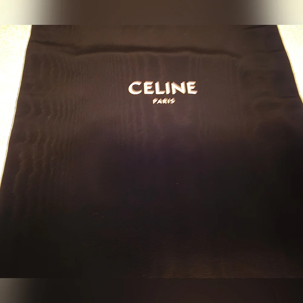 CELINE Authentic Celine Black Satin Dust Bags – Set of 2 (13” x 17”)